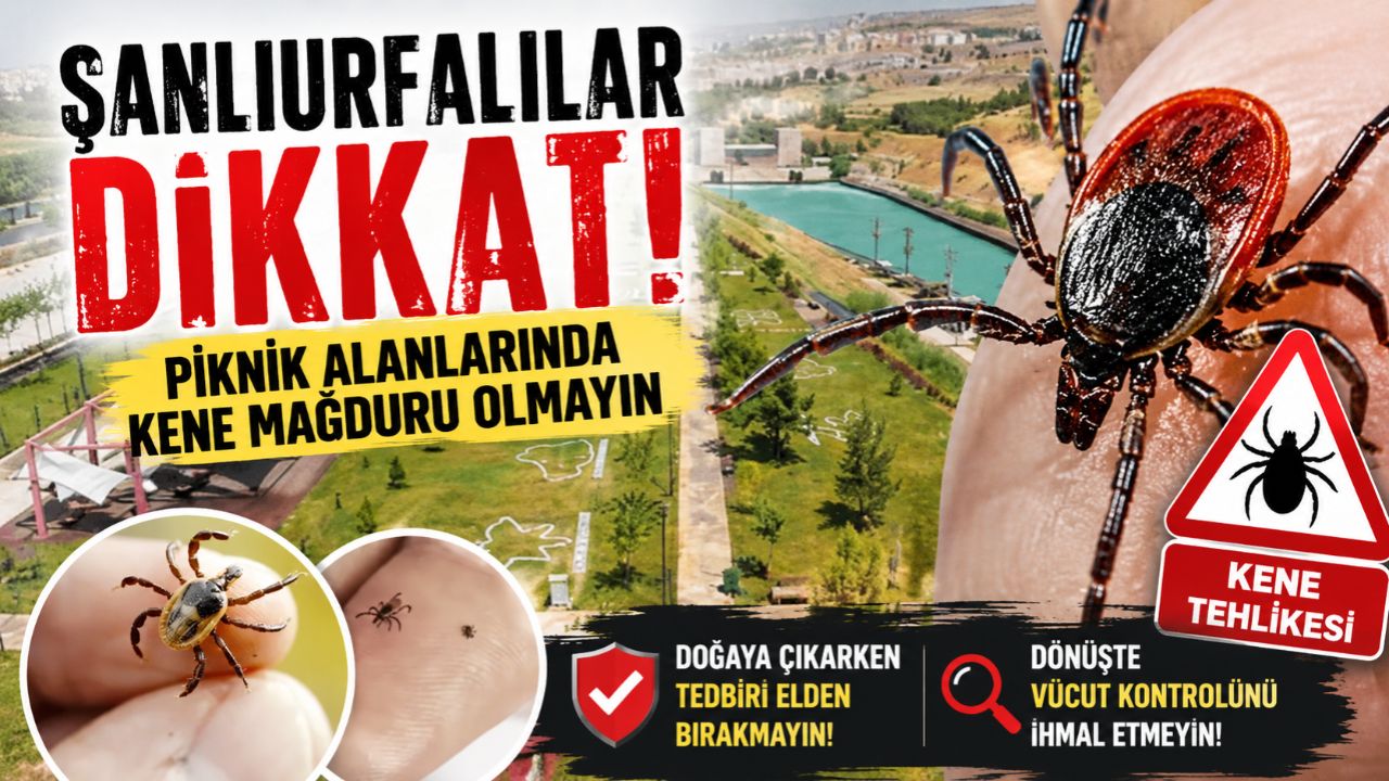 Şanlıurfa'da Piknik Sezonunu Açıldı! Kene Vakalarına Dikkat