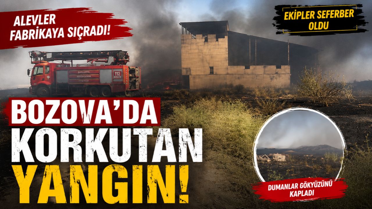 Bozova’da Korkutan Yangın! Alevler Pamuk Fabrikasına Sıçradı