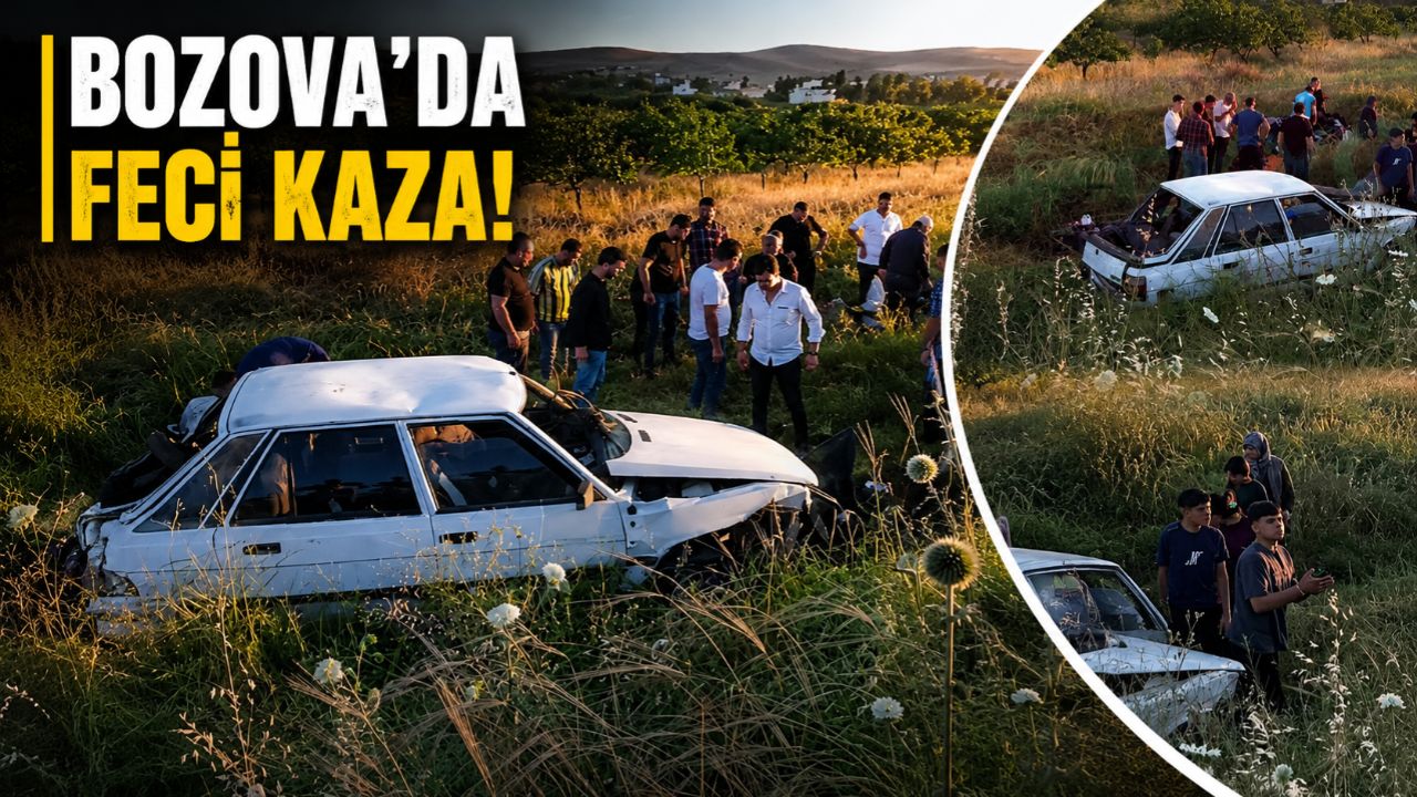 Bozova’da Otomobil Şarampole Yuvarlandı